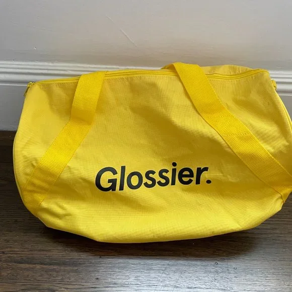 Glossier Bags Glossier Sunshine Yellow Duffel Gym Bag Poshmark